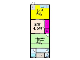 間取図 ハイバレーコーポ
