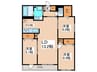 クラシスト北畠 3LDKの間取り
