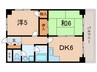 弁天マンション 2DKの間取り