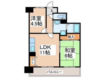 間取図 グレ－ス大阪港