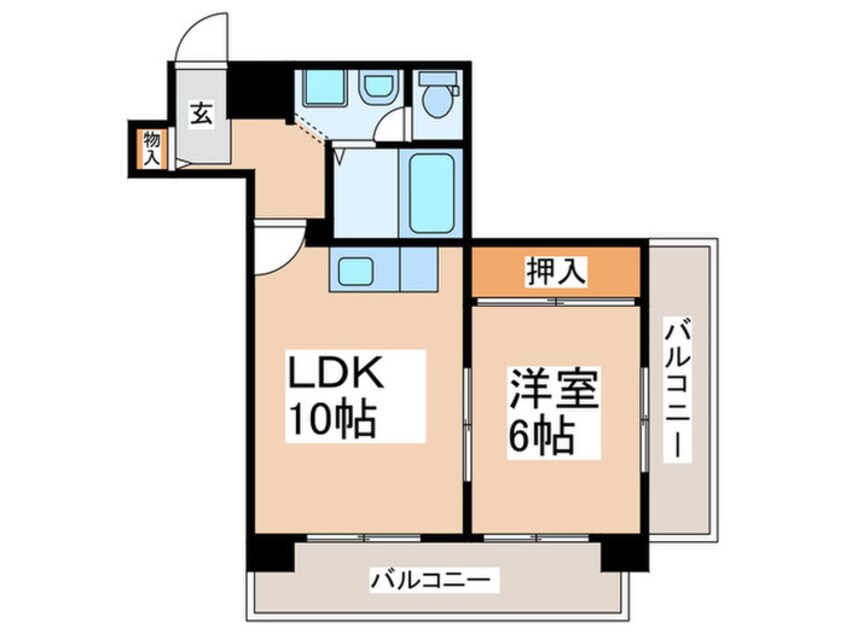 間取図 グレ－ス大阪港