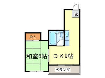 間取図 ﾒｿﾞﾝ京橋