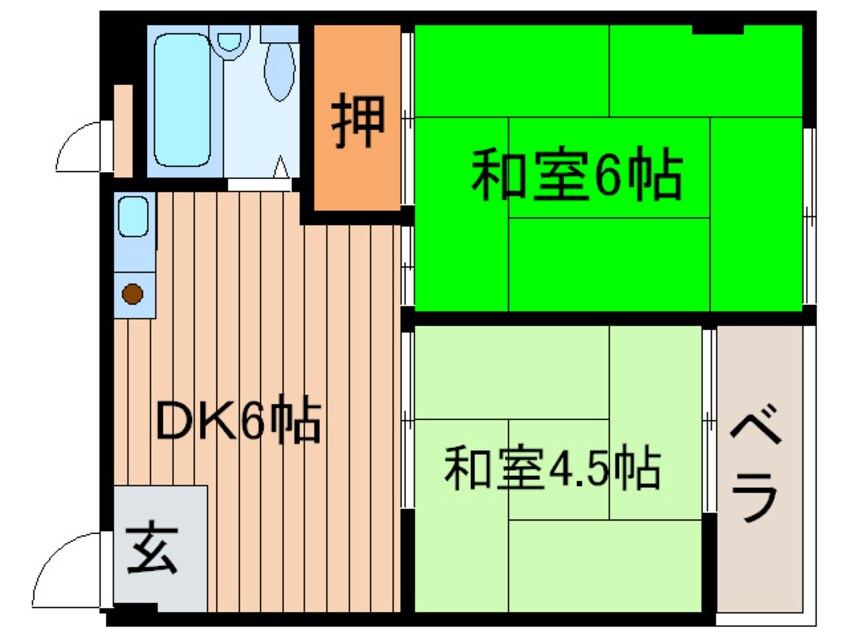 間取図 ﾒｿﾞﾝ京橋