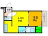 フジパレス高石綾園Ⅱ番館 1LDKの間取り
