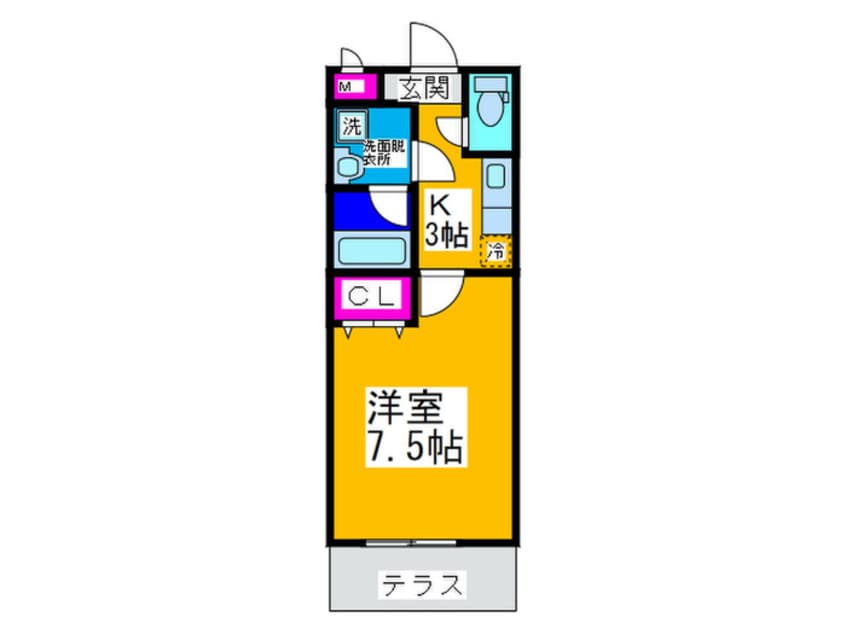 間取図 フジパレス丸高