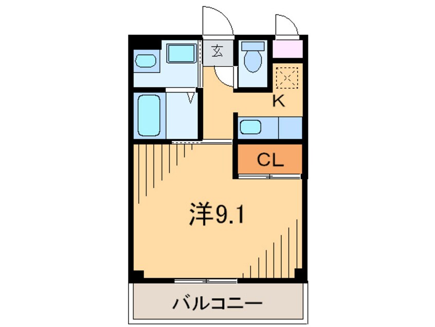 間取図 クライスコ－ト