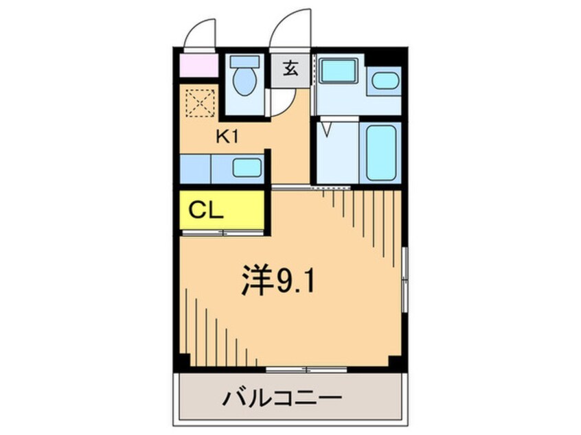 間取図 クライスコ－ト