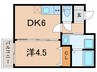 K-TSUCHIYAMA 1DKの間取り