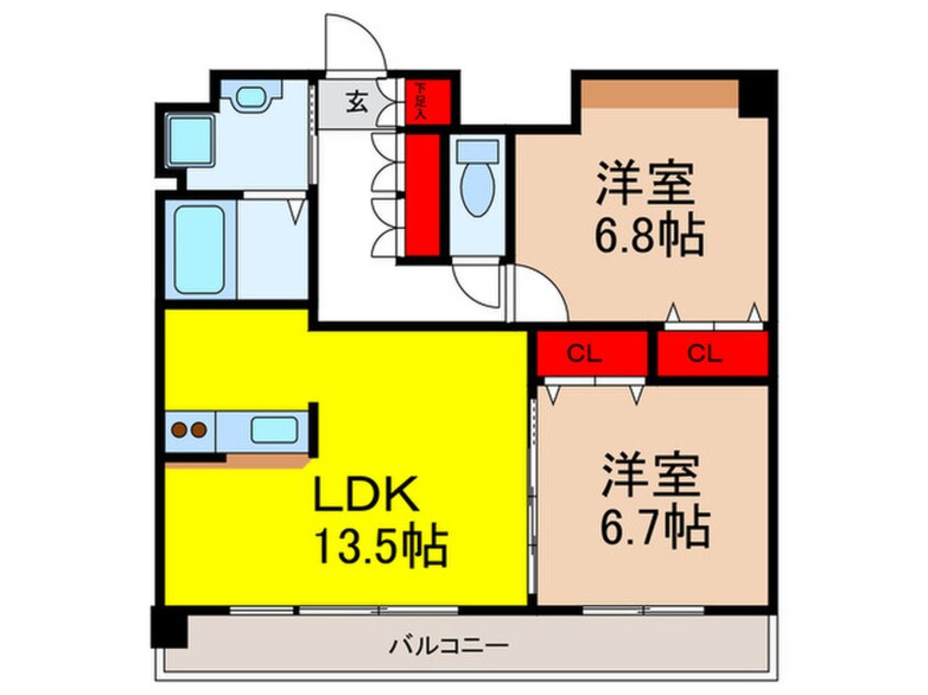 間取図 ウィスタリア三国