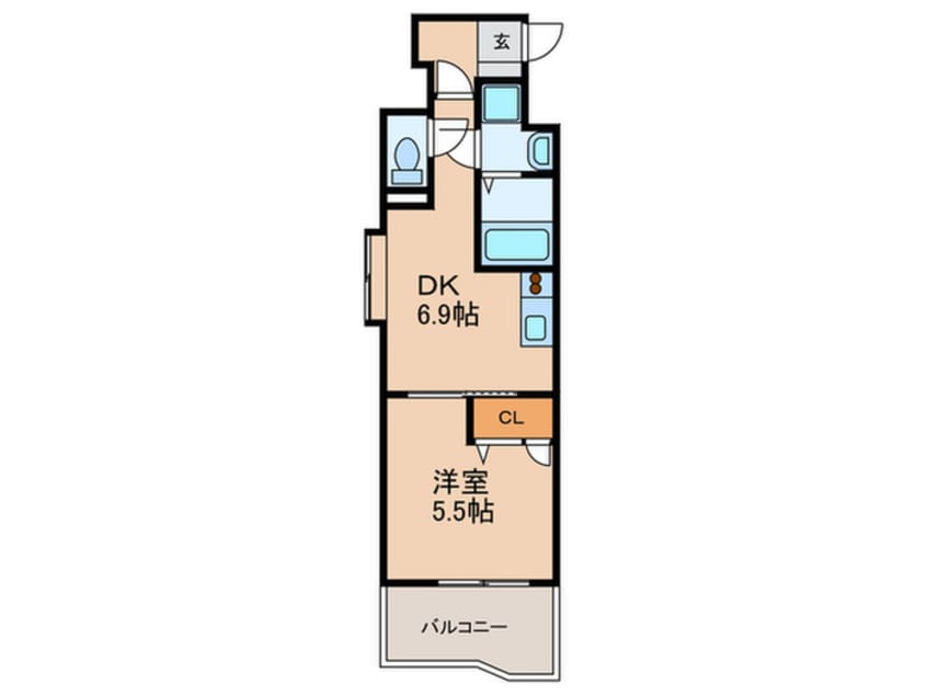 間取図 Gramercy Juso-higashi 3ｒｄ
