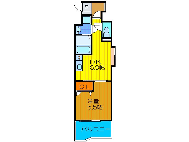 間取り図 Gramercy Juso-higashi 3ｒｄ