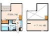 ミークジーエ汐町 1Kの間取り