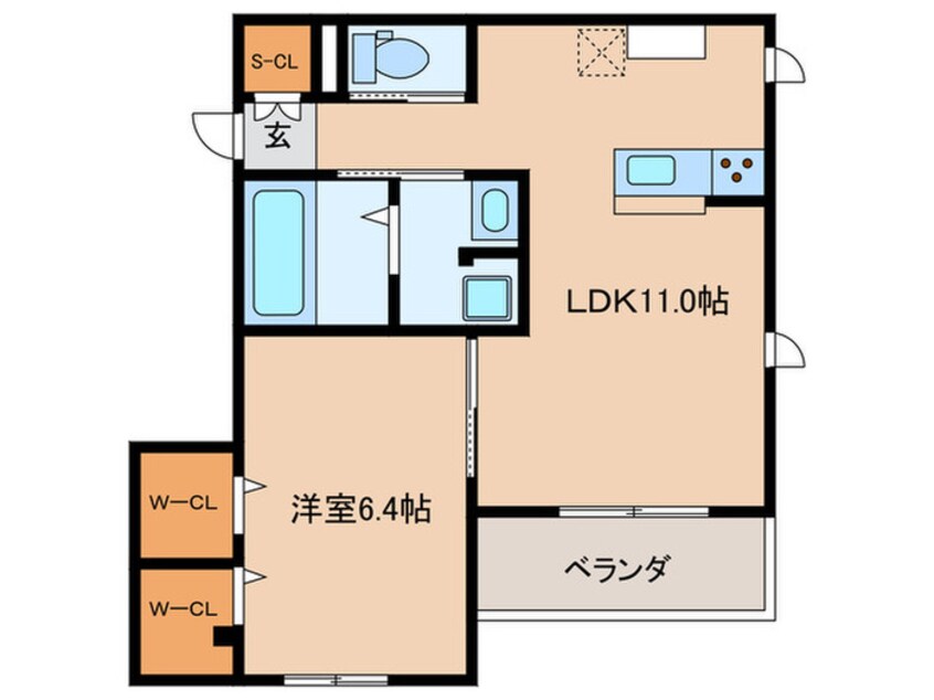 間取図 仮）魚崎中町2丁目プロジェクト