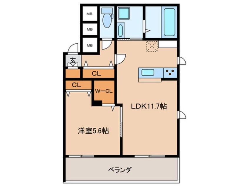 間取図 仮）魚崎中町2丁目プロジェクト