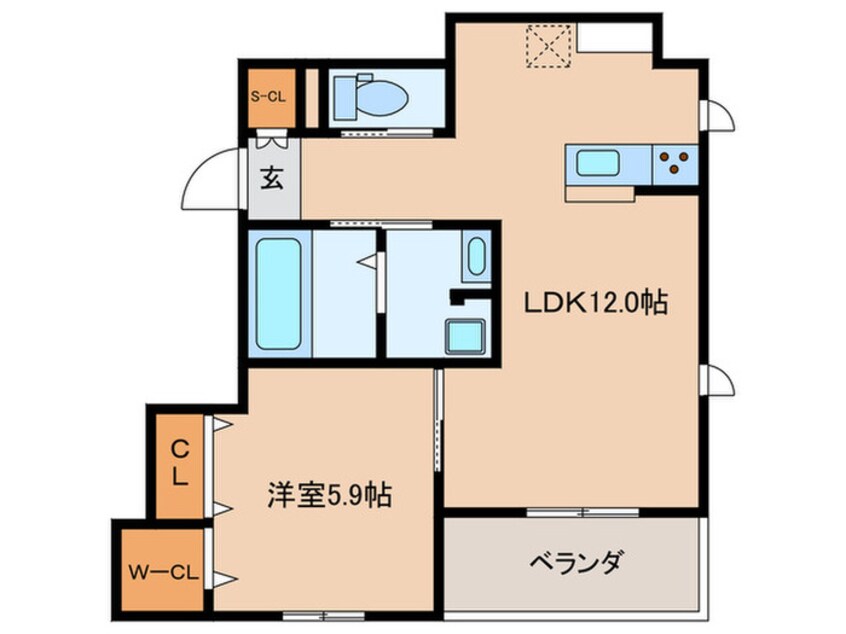 間取図 仮）魚崎中町2丁目プロジェクト