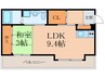 ロハス江坂 1LDKの間取り