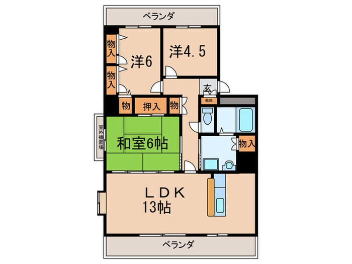 間取り図 サンセリテ・Ⅲ・源