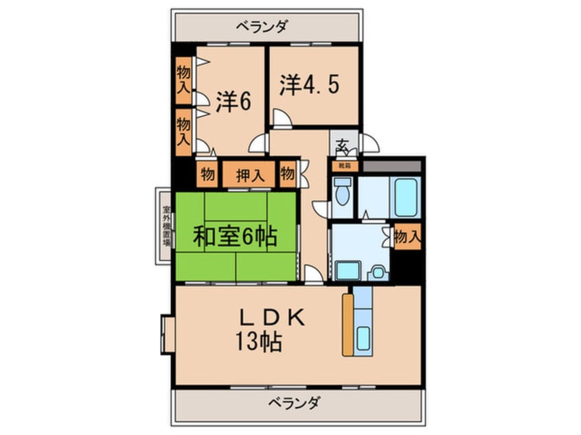 間取図 サンセリテ・Ⅲ・源