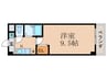 サムパティ－ク山科 1Kの間取り