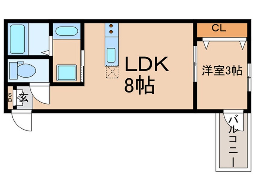 間取図 仮）CASA松原