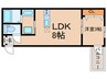 CASA松原 1LDKの間取り