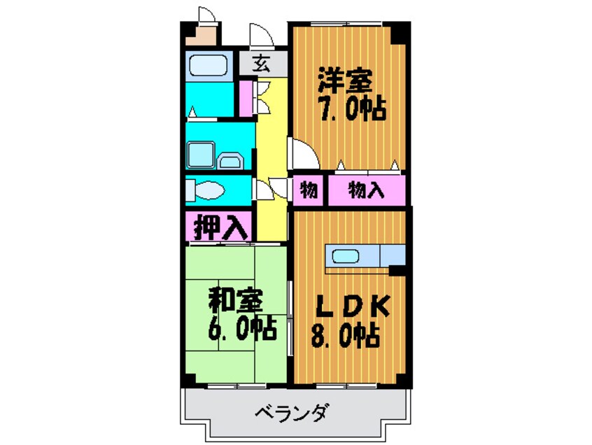 間取図 レ－ゼンハイムⅡ