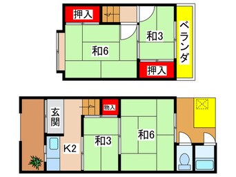 間取図 嵯峨野有栖川町貸家