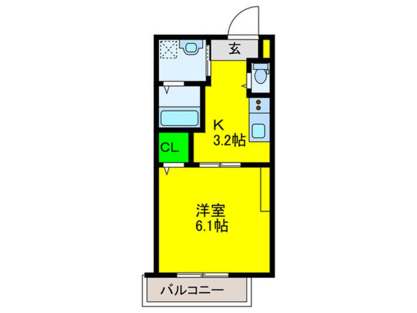 間取図 Almo　Casa三国ヶ丘