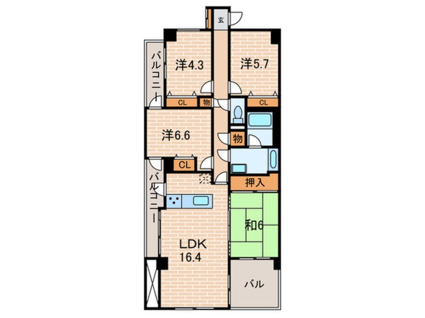 間取図 フロンティアホームズ芦屋