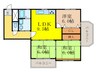 ラフィネ北野 3LDKの間取り