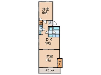 間取図 ﾗﾌｫｰﾚ諏訪Ⅱ