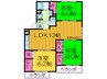 トリヴァンベ－ル星田 3LDKの間取り