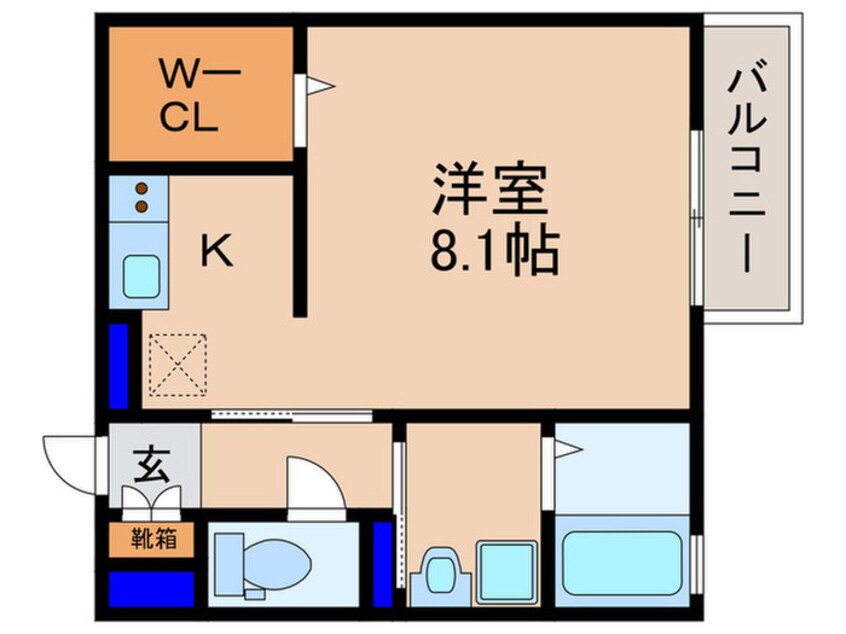 間取図 キャトルセゾン瀬田西