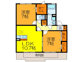 間取図 ラグジュアリ－・ヴィレッジＢ棟