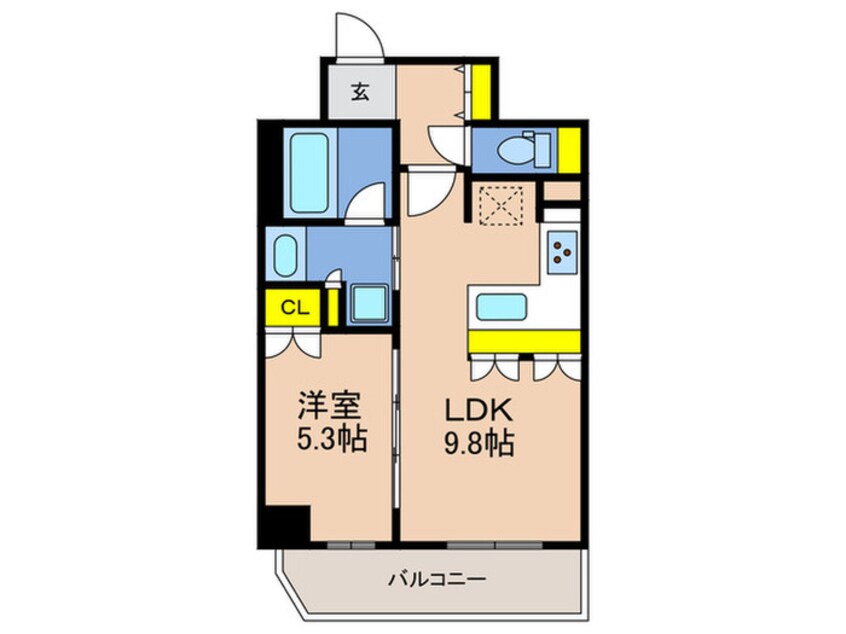 間取図 リーガル神戸三宮Ⅱ