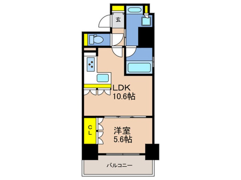 間取図 リーガル神戸三宮Ⅱ