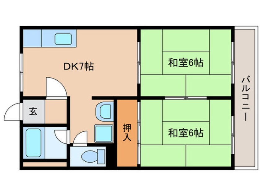 間取図 市兵衛第２ビル