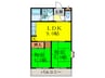タウンハイツ穂積 2LDKの間取り