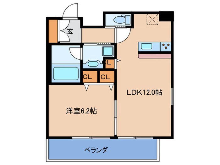 間取り図 プレジオ天神橋Ⅱ
