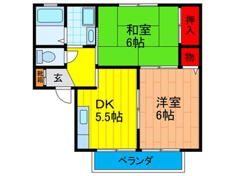 間取図 グランドソレーユB