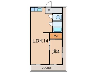 間取図 ピオーネ西難波