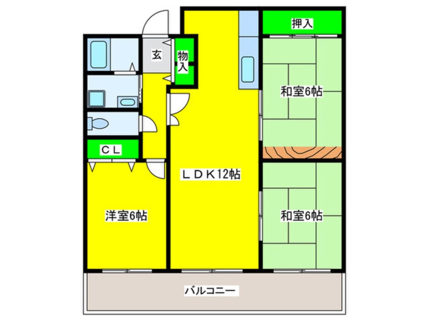 間取図 ハイムプレジデント