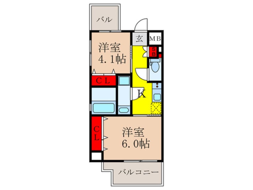 間取図 ｴｽﾃﾑｺｰﾄ新大阪Ⅹｻﾞ･ｹﾞｰﾄ(711)