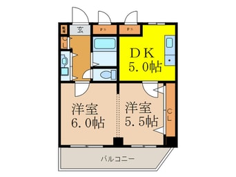 間取図 ハイムタケダＴ－８