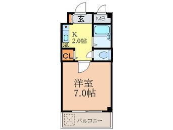 間取図 ハイムタケダＴ－８