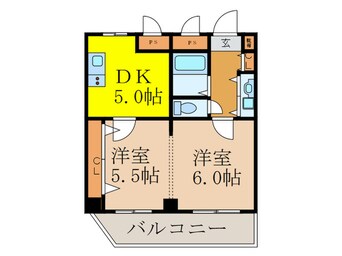 間取図 ハイムタケダＴ－８