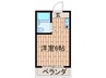 YOUハイム南巽 1Rの間取り