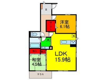 間取図 クレ－ル桜木町