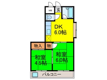 間取図 Ｍプラザ津田駅前弐番館