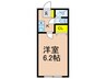 RBビル 1Kの間取り